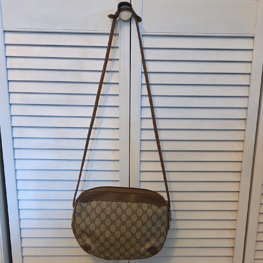 Rare Vintage Gucci Brown Crossbody Bag - Picture 3 of 13